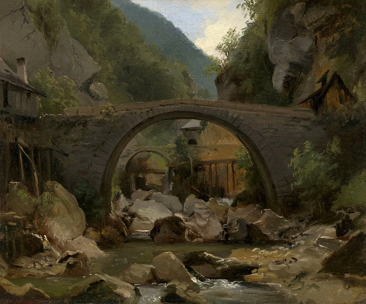 Ruscello di montagna in Alvernia - National Gallery of Art, Washington DC